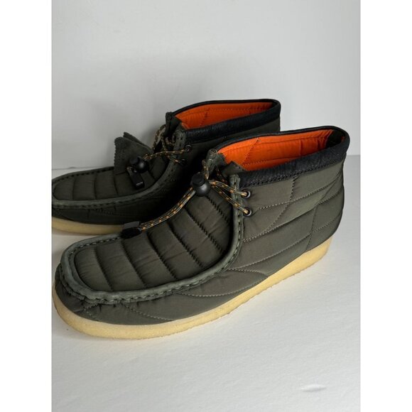 Clarks Originals Mens Wallabee Moccasin Boots Green Casual Size 13 EU 47 UK 12 - Picture 4 of 7